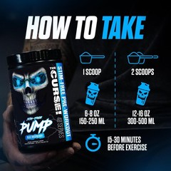 Jnx Sports The Curse Pump Pre – Pre Oxide Booster Blue Raspberry 40 Servings