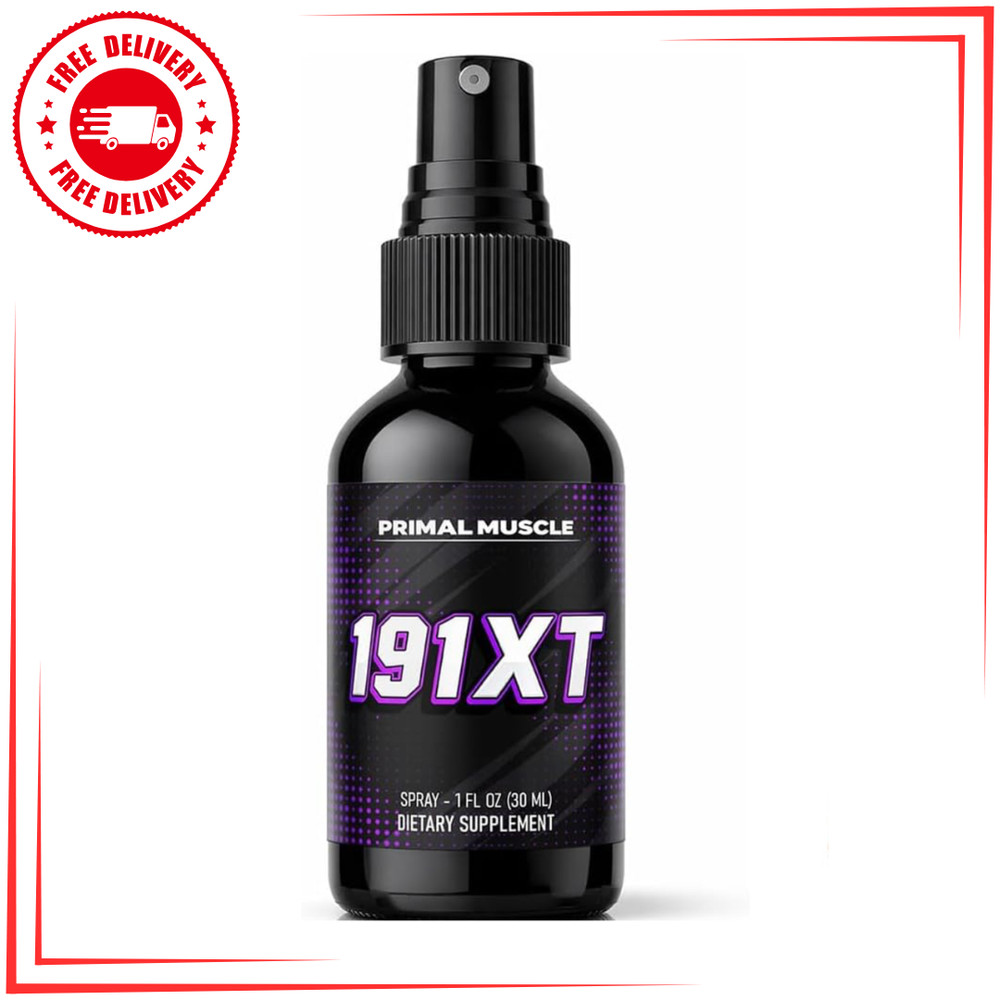 Primal Muscle 191xt Muscle Support Recovery Spray | Plant-Based | 30-Day Supply