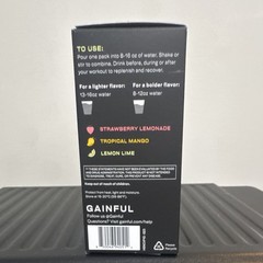 Gainful Hydration Electrolyte Drink Mix Powder Variety Pack 10 Sticks