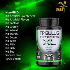 TRIBULUS TERRESTRIS 180 Caps 96% SAPONINS 7500mg Organic Fitness Supplement