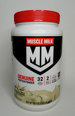2 Muscle Milk Protein Powder VANILLA CREME 39.5 oz (2.47 lb) 16 Servings BB 2/27
