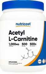 Nutricost Acetyl L-Carnitine Powder – 500 grams (Unflavored)