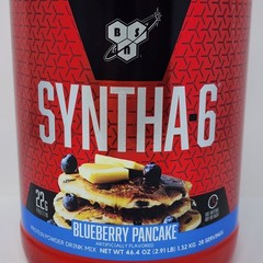 BSN Syntha-6 Protein Powder Blueberry Pancake 2.91 lb Tub Exp 09/2026