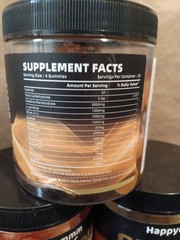 3X Happyummmm Creatine Monohydrate Gummies Strawberry, Mango, and Passion Flavor