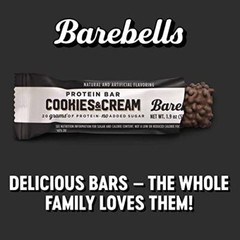 Barebells Protein Bars Cookies & Cream – 12 Count, 1.9oz Bars – Protein Snack…
