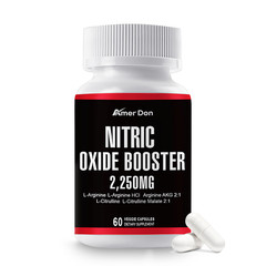 60 Nitric Oxide Booster Supplement w/ L-Arginine Premium Workout Muscle Capsule