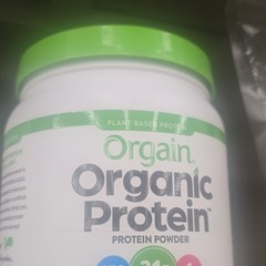 Orgain Organic Vegan Plant-Based Protein Powder for Muscle Gain & Fitness