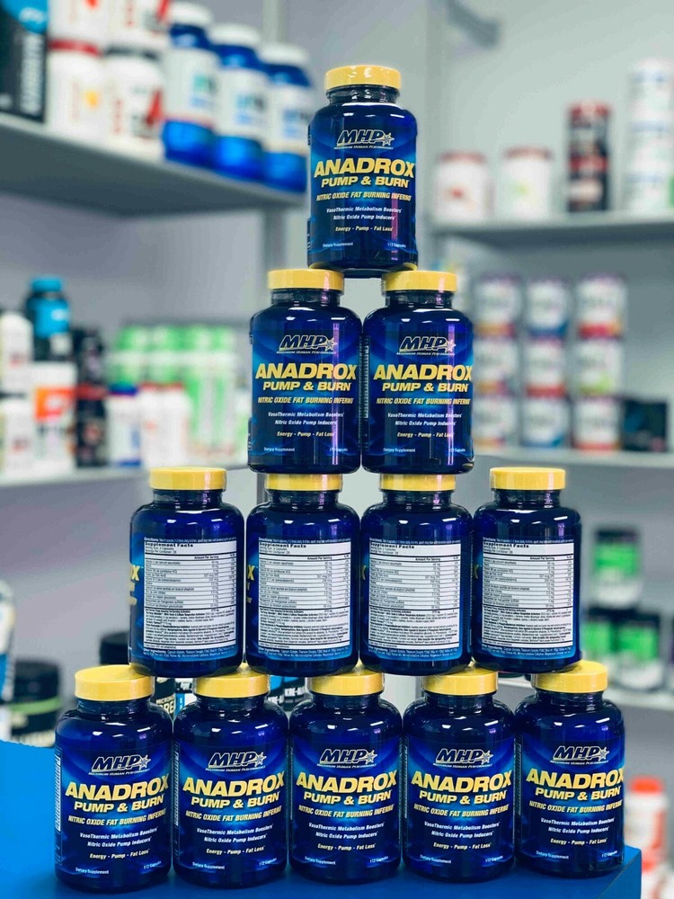 MHP ANADROX Nitric Oxide Pumps | Fat Burner Weight Loss and Energy 112 Capsules