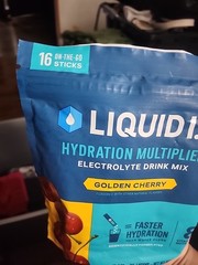 Liquid IV Hydration Multiplier Electrolyte Drink Mix Golden Cherry 16 Sticks