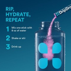 DripDrop Hydration Bold Variety Pack Electrolyte Drink Mix Single Serve 32 Stick