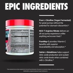 GHOST Pump Nitric Oxide Powder, Warheads Sour 15 Ounce (Pack of 1), White