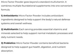 1ST Phorm MICRO FACTOR Daily Nutrition 10 oz ( 30 Serv ) Lemonade BEST BY 11/26