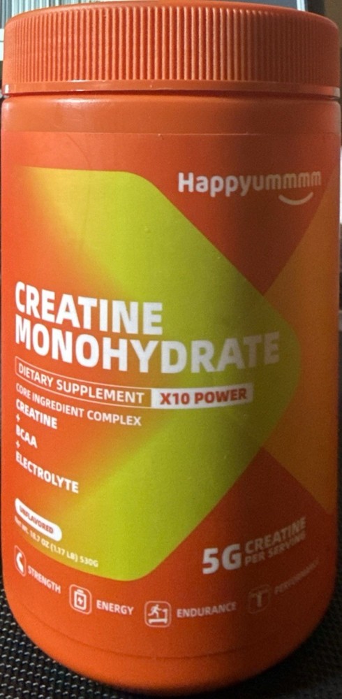 Creatine Monohydrate Powder 19 Oz Exp 5/27 Unflavored BCAA FAST SHIPPING