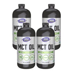 4 x NOW FOODS MCT Oil 32 oz 100% Pure Weight Management Spares Lean Body Tissue