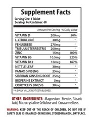 TESTO BOOSTER Muscle Growth Fat Burner Testosterone Booster 3 bottles 180 caps