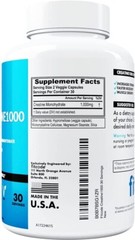 Fitcode Creatine1000, 1 Gram of Pure Creatine Monohydrate, 30 Veggie Capsules