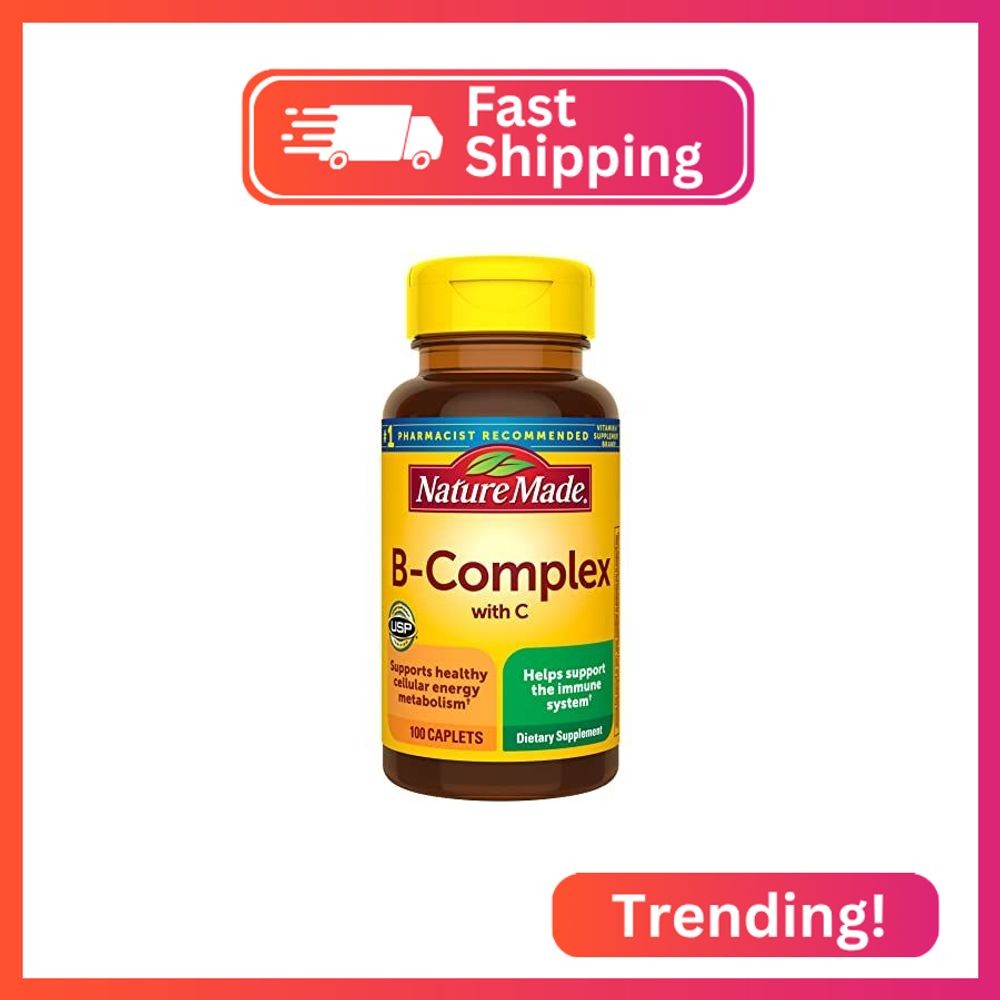 Nature Made B Complex Supplement, Vitamin B Complex With Vitamin C for Immune Sy