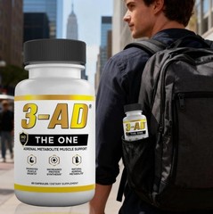 2025 UK 3-AD® 25mg Muscle Support Supplement Patented Formula 60 Capsules