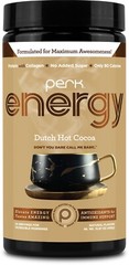 Perk Energy Original Dutch Hot Cocoa (20 Servings) – Soy Free, Peanut Free