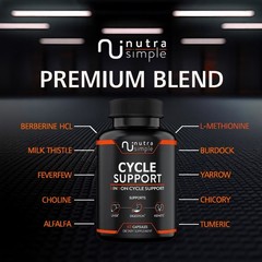 Cycle Support, Kidney, Liver & Organ, Digestion Supplement, Milk Thistle 60 Caps