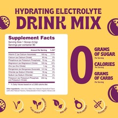 Electrolyte Powder – Zero Sugar Passionfruit Hydration Mix 90 Servings | 04/2026