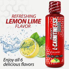 L-CARNITINE LS3 3000 Fat Loss – Metabolism Activator – Lemon Lime (32 Servings)