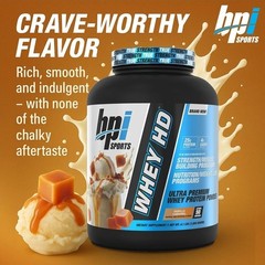 Bpi Sports Whey Hd Ultra Premium Protein Powder Isolate Vanilla/caramel 4.1 lbs