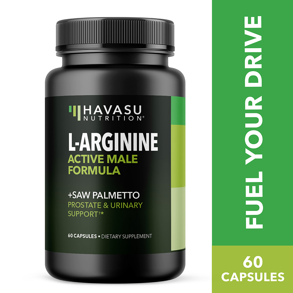 L Arginine Saw Palmetto for Men S7 Plant-Based Ingredient Blend for Nitric, 60ct
