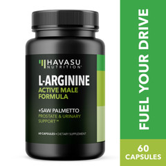 L Arginine Saw Palmetto for Men S7 Plant-Based Ingredient Blend for Nitric, 60ct