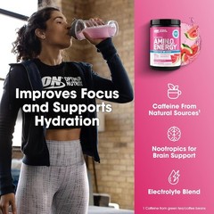 Essential Amino Energy + Electrolytes – Watermelon Flavor for Energy and Focus