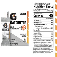 Gatorlyte Powder Cherry Lime Makes 16.9 Fl Oz Pack Of 48