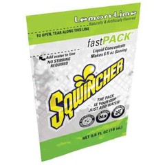 50 Count Sqwincher 0.6 oz Lemon-Lime Fast Pack Concentrate Pouches