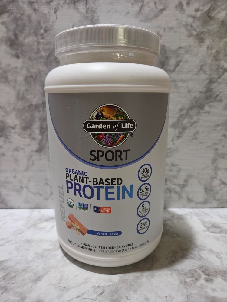 Garden of Life Sport Organic Plant-Based 30g Protein Vanilla 30 OZ 10/2026