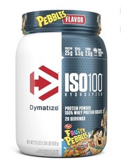 Dymatize ISO100 Hydrolyzed Isolate Protein Powder, Fruity Pebbles, 20 Serv