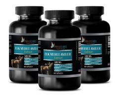 Pure IGF Deer Antler – Elk Velvet Antler 500mg (180 Capsules, 3 Bottles)