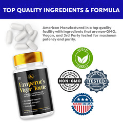 Emperor’s Vigor Tonic Supplement for Men, Male Health Pills (3 Pack)