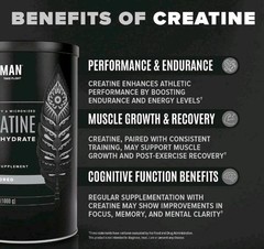 BIRDMAN Micronized Creatine Monohydrate Powder 80 Servings 400 g Exp. 4/2028