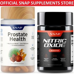 SNAP Prostate + Nitric Oxide Booster Saw Palmetto L-Arginine L-Citrulline 2 PACK