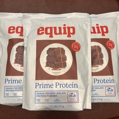Equip Prime Protein Chocolate 1.71 Lbs Grass Fed Beef Isolate – BULK DISCOUNT