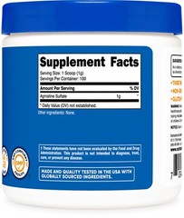 Nutricost Pure Agmatine Powder 100 Grams (3 Pack) – Bulk 300 Servings of 1000mg