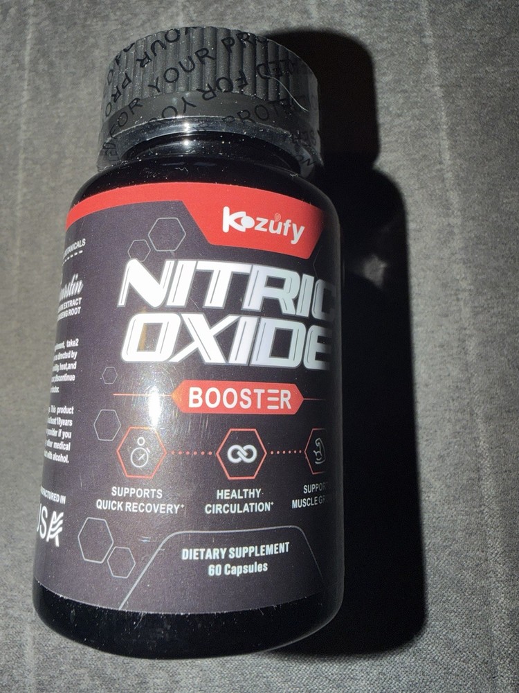 Kozufy Nitric Oxide Booster 60 Capsules L-Arginine L-Citruline,Tribulus Ginseng