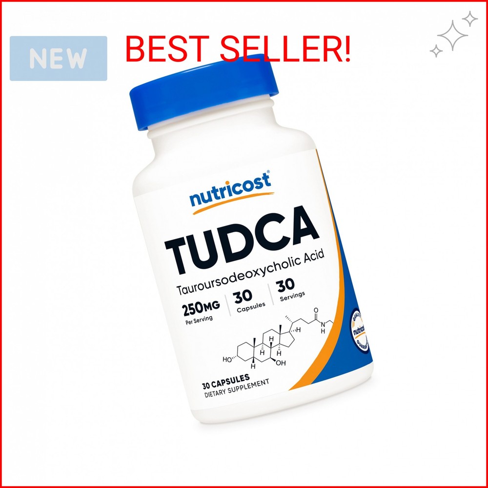Nutricost Tudca 250mg, 30 Capsules (Tauroursodeoxycholic Acid) – Gluten Free, No
