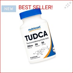 Nutricost Tudca 250mg, 30 Capsules (Tauroursodeoxycholic Acid) – Gluten Free, No