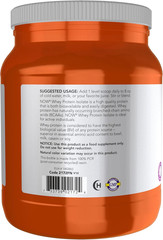 NOW Sports Nutrition, Whey Protein Isolate, 25 G with Bcaas, Unflavored Powder,