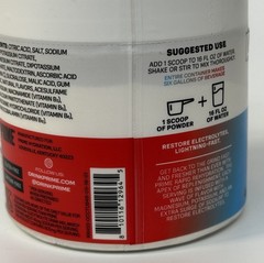 PRIME Rapid Rehydration Electrolyte Drink Mix Ocean Cherry 9.9 oz/283g Exp 1/28