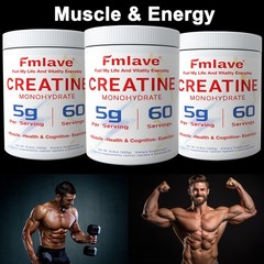 Creatine Monohydrate Micronized Powder 3x 300G – 3x 60 Servings – Unflavored 3pc