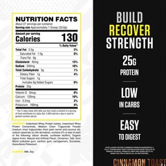 2/27 RYSE Loaded Protein Powder – Cinnamon Toast – 25g Whey Protein Isolate & Co