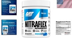 Nitraflex Powder – Boosts Strength & Energy, Blue Raspberry