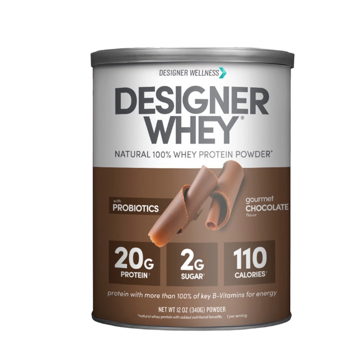 Designer Whey Protein Powder Gourmet Chocolate 12oz Gluten Free