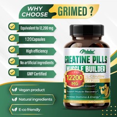 Creatine Monohydrate – Energy & Endurance, Muscle Health, Testosterone Booster